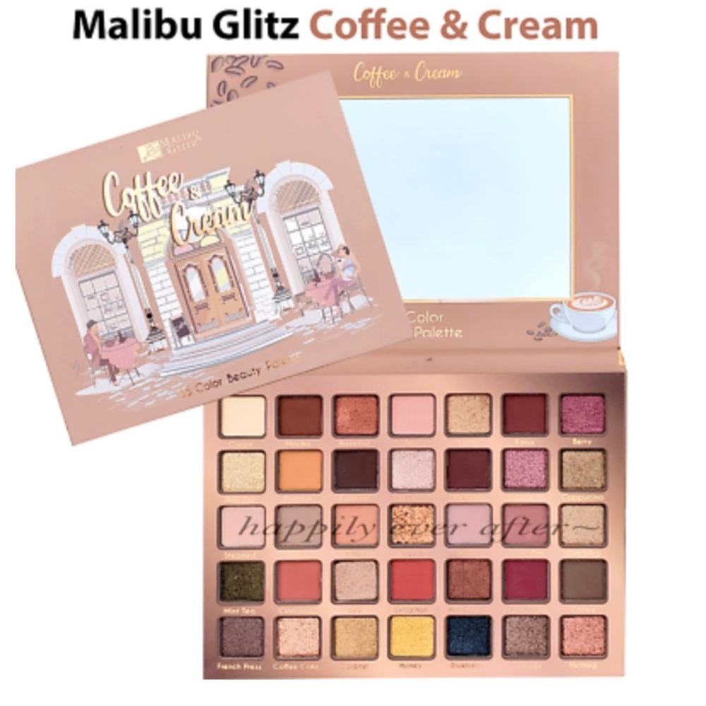Malibu Glitz Coffee & Cream Eyeshadows